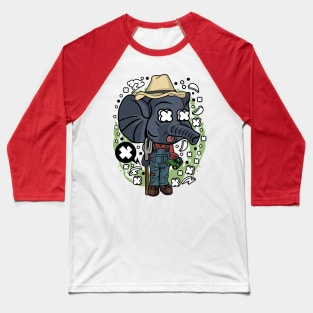 farmer elephant Baseball T-Shirt